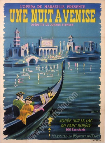 Affiche originale une nuit à Venise-posterissim