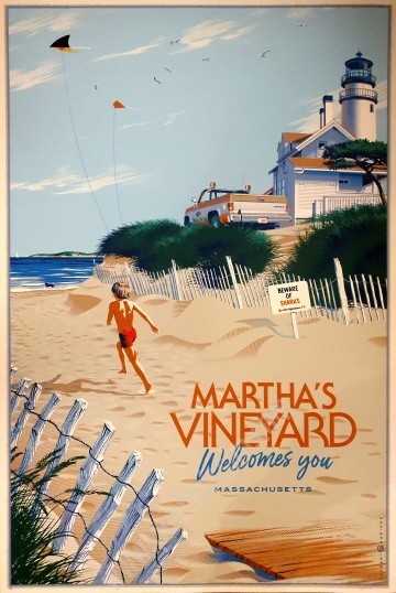 Affiche alternative de Laurent Durieux, Martha's Vineyard welcomes you-posterissim