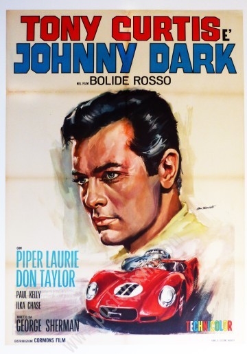 Affiche originale italienne Les Bolides de l'Enfer - Bolide Rosso, Johnny Curtis-posterissim