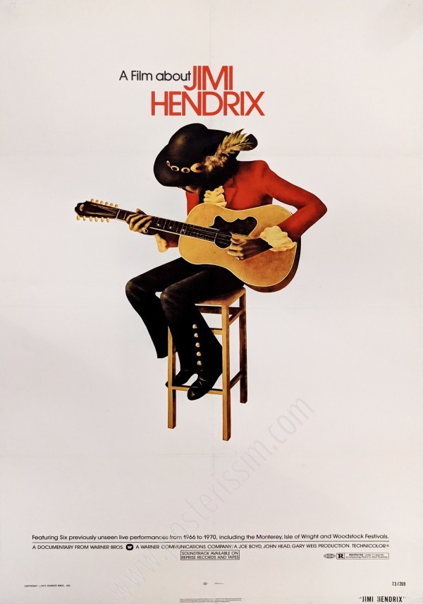 Affiche ancienne originale Jimi Hendrix-posterissim