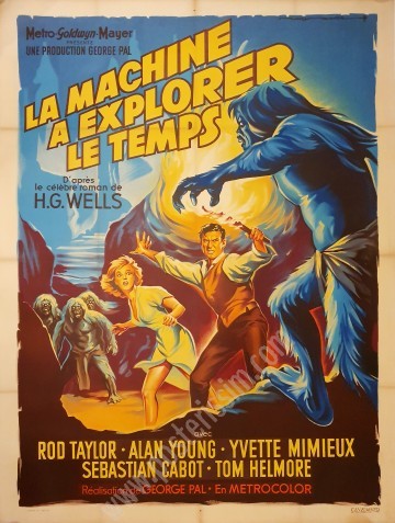 Affiche originale la machine à explorer le temps-posterissim