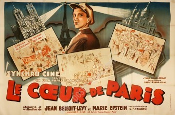 Affiche ancienne originale Le Coeur de Paris-posterissim