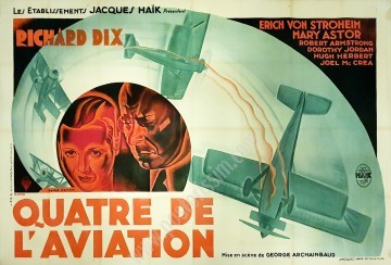 Affiche ancienne originale 4 de l'Aviation-posterissim