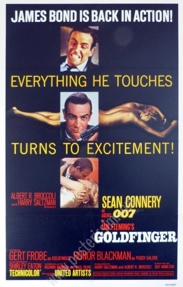 Affiche ancienne originale Goldfinger-posterissim