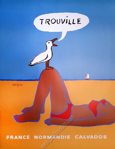 Trouville, "la baigneuse"