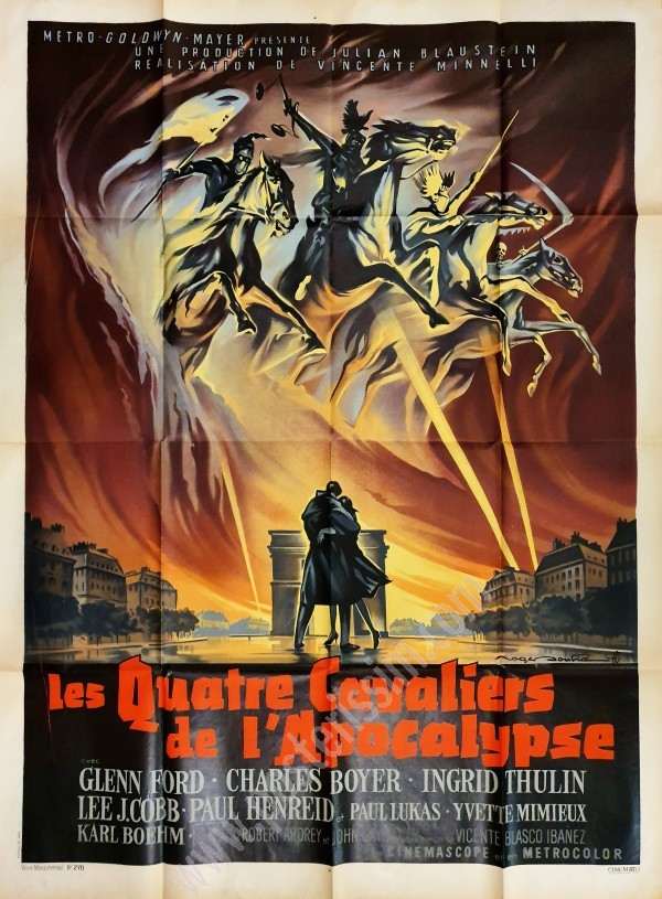 Affiche ancienne originale française Les Quatre Cavaliers de l’Apocalypse-posterissim