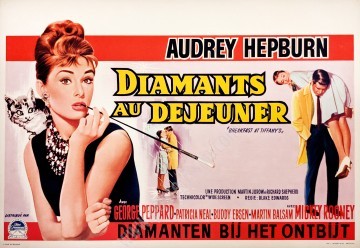 Affiche ancienne originale belge du film américain Diamants sur canapé-posterissim