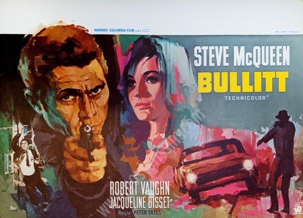 Affiche ancienne originale belge Bullitt-posterissim