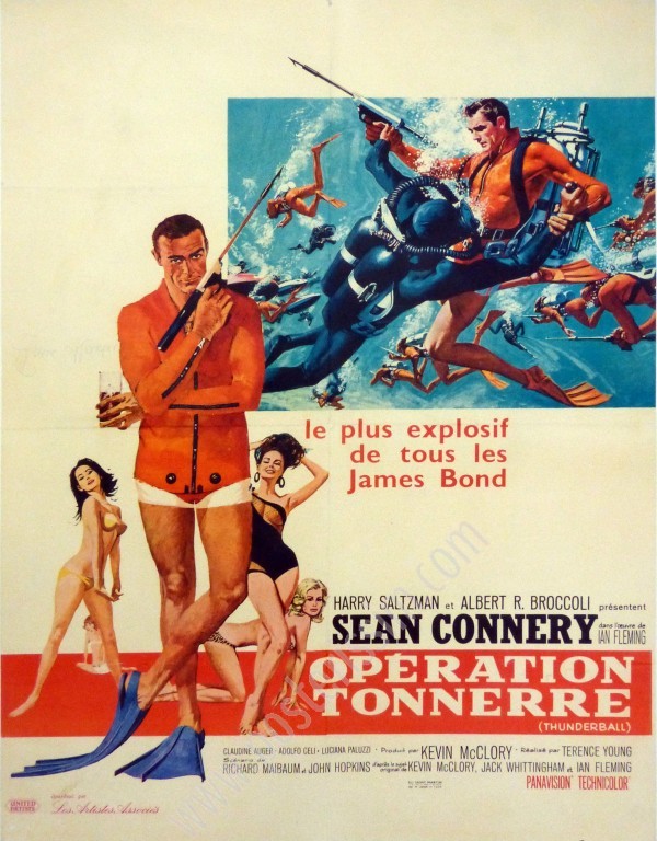 Original French poster James Bond Opération Tonnerre-posterissim