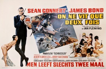 On ne vit que deux fois, affiche ancienne originale belge-posterissim