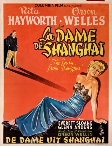 La Dame de Shangai : Affiche ancienne originale belge-posterissim