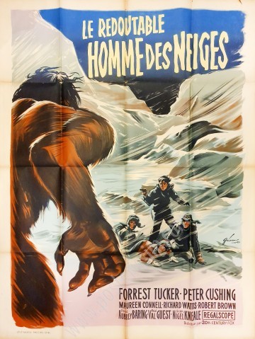 Affiche ancienne originale de Boris Grinsson pour le film Le Redoutable Homme des neiges-posterissim