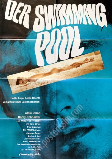 Affiche ancienne originale du film La Piscine-posterissim