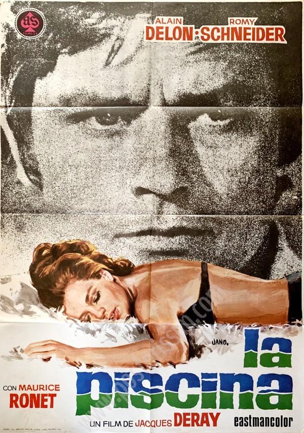 Affiche ancienne originale espagnole du film La Piscine - La Piscina-posterissim