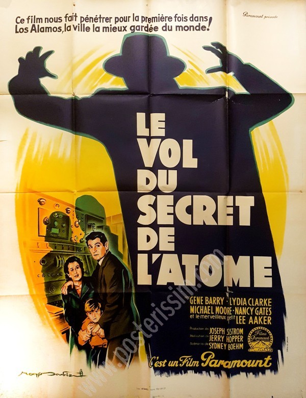 Affiche originale française de Roger Soubie pour Le Vol du secret de l’Atome-posterissim