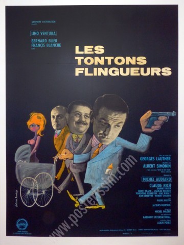 Original Poster Les tontons flingueurs 1963-Model B-Posterissim