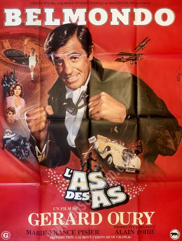 Affiche originale de Jean Mascii pour le film L’As des As-posterissim