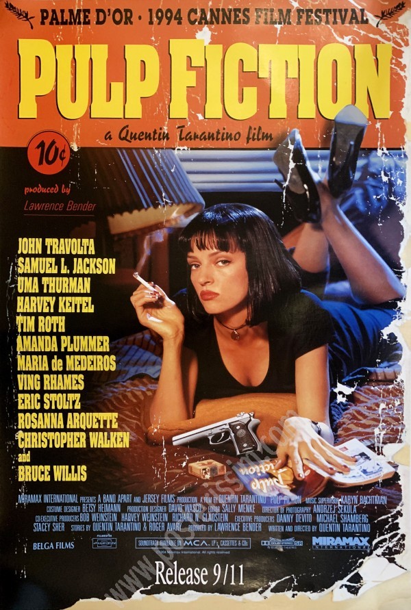 Affiche ancienne originale Pulp Fiction-posterissim