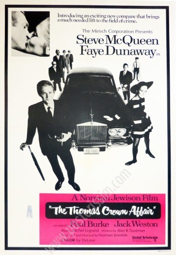 Affiche américaine originale The Thomas Crown affair-Posterissim