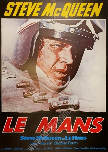 Affiche originale allemande du film Le Mans avec Steve McQueen-Posterissim