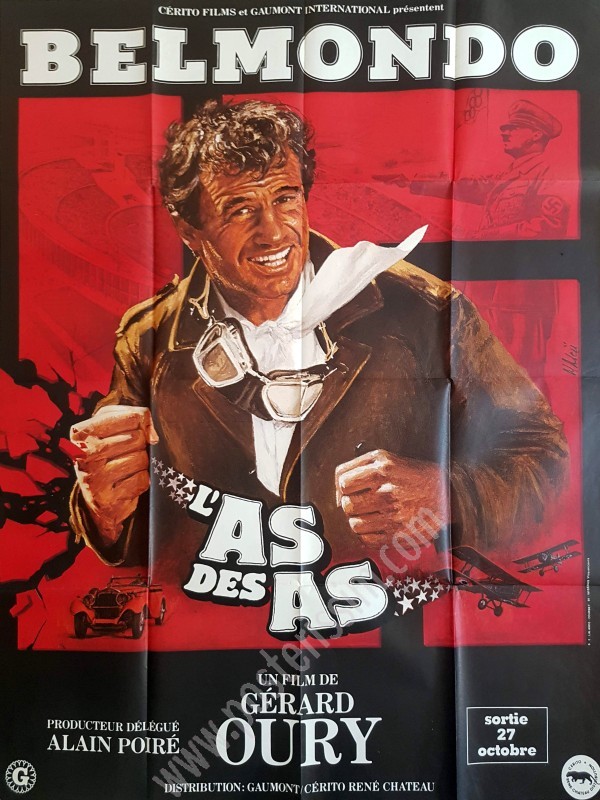 Affiche originale de Jean Mascii pour le film L’As des As-posterissim