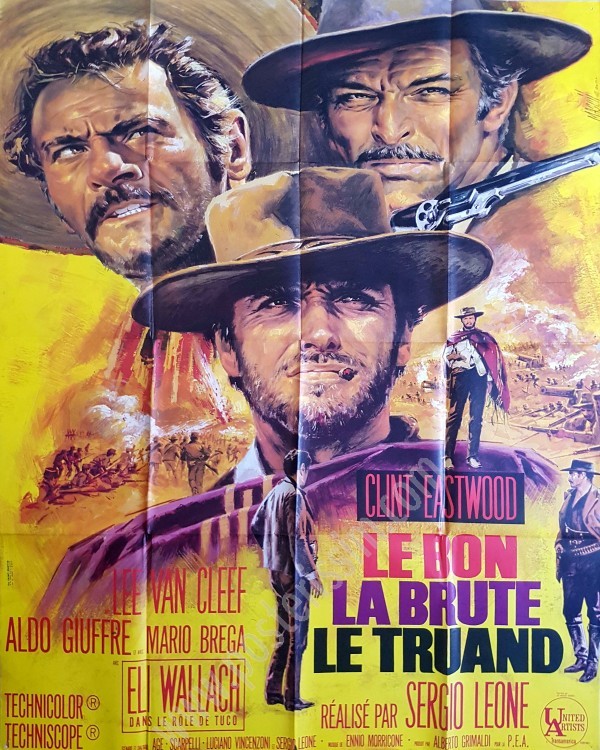 Affiche originale Le bon la brute et le truand-posterissim