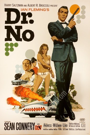 affiche originale James Bond 007 contre Dr No-posterissim