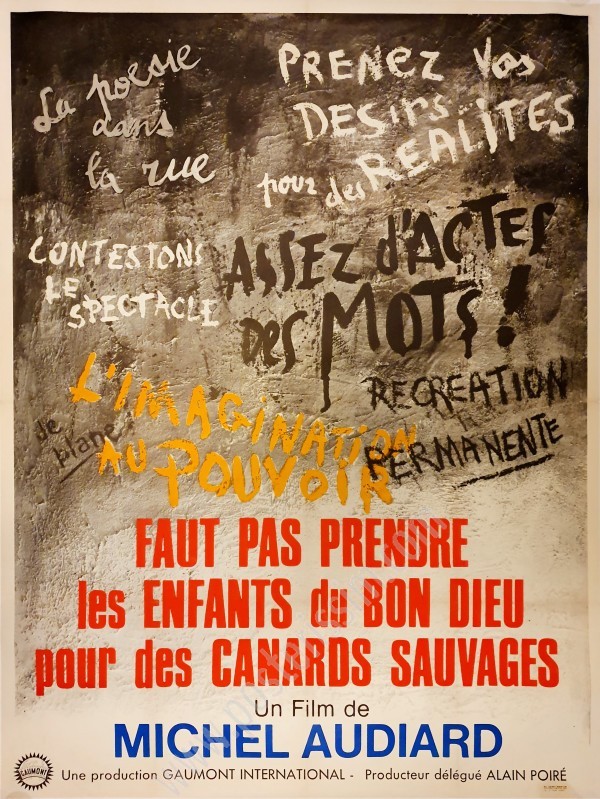 Affiche ancienne originale Faut pas prendre les enfants du bon Dieu pour des canards sauvages-posterissim