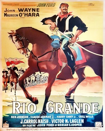 Affiche ancienne originale française de Clément Hurel pour Rio Grande-posterissim