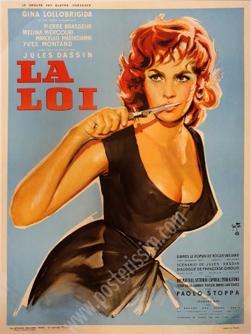 Affiche ancienne originale La Loi-posterissim