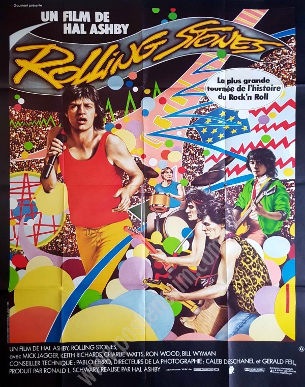 Affiche ancienne originale française du film documentaire Rolling Stones-posterissim