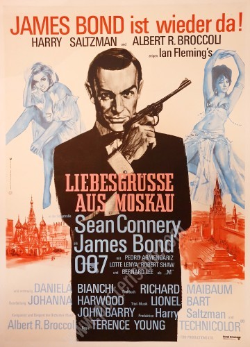 Affiche originale allemande de Bons baisers de Russie-posterissim