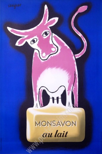 affiche originale Monsavon par Savignac-posterissim