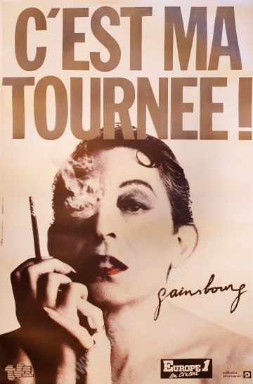 Affiche originale C'est ma tournée Gainsbourg-posterissim