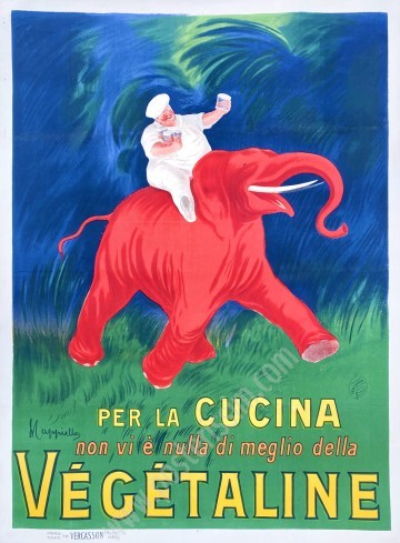 Affiche ancienne originale Végétaline - L. Cappiello-posterissim