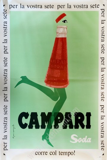 Affiche ancienne originale Campari Soda-posterissim