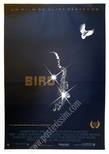 Sérigraphie originale de l'affiche du film Bird-posterissim