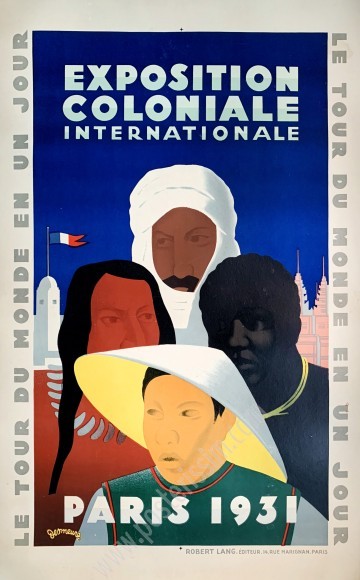 Affiche ancienne originale Exposition coloniale internationale (Paris, 1931)-posterissim