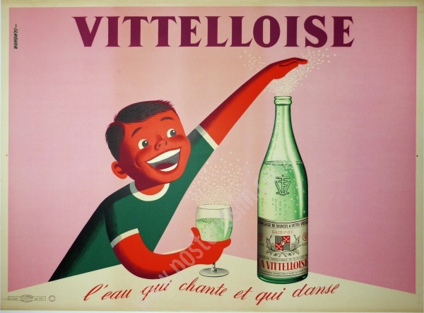 affiche de Rohonyi pour l'eau pétillante Vittelloise-posterissim