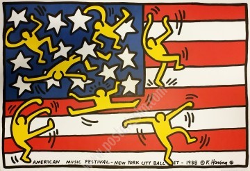 Affiche originale New York City Ballet Keith Haring-posterissim