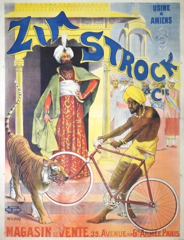 Affiche originale Vélos Zim Strock-posterissim