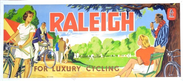 Original poster Raleigh for luxury cycling-posterissim