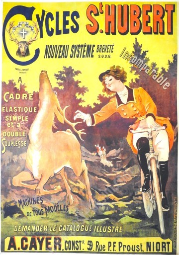 Affiche originale Cycles Saint Hubert-posterissim