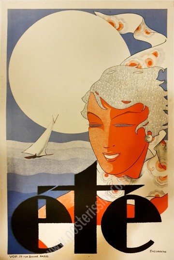 Affiche ancienne originale Été-posterissim