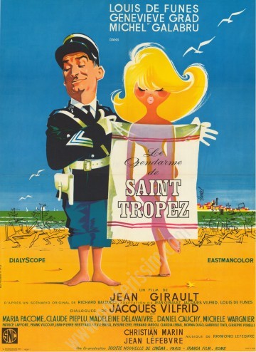 Affiche Le gendarme de Saint-Tropez-L de Funès-Hurel-Posterissim