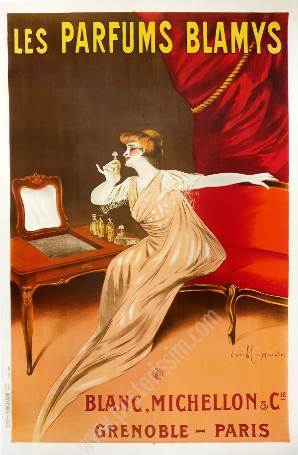 Affiche originale Les parfums Blamys-posterissim