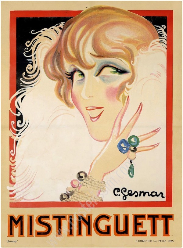 Mistinguett Classic French Art Poster – 18x24, Vintage Travel & Theater Repro