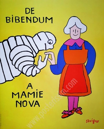 Affiche originale De Bibendum à Mamie Nova-Posterissim