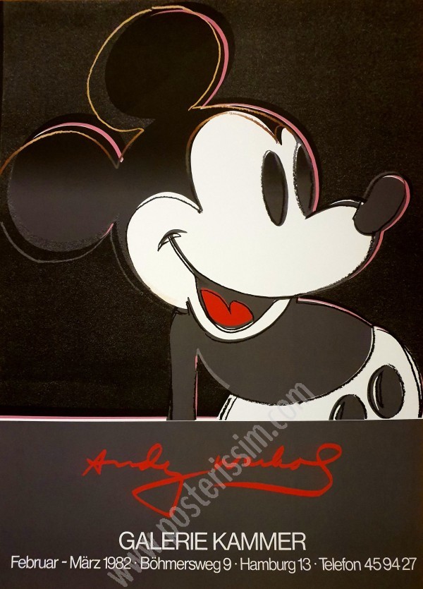 Affiche originale Andy Warhol Mickey-posterissim