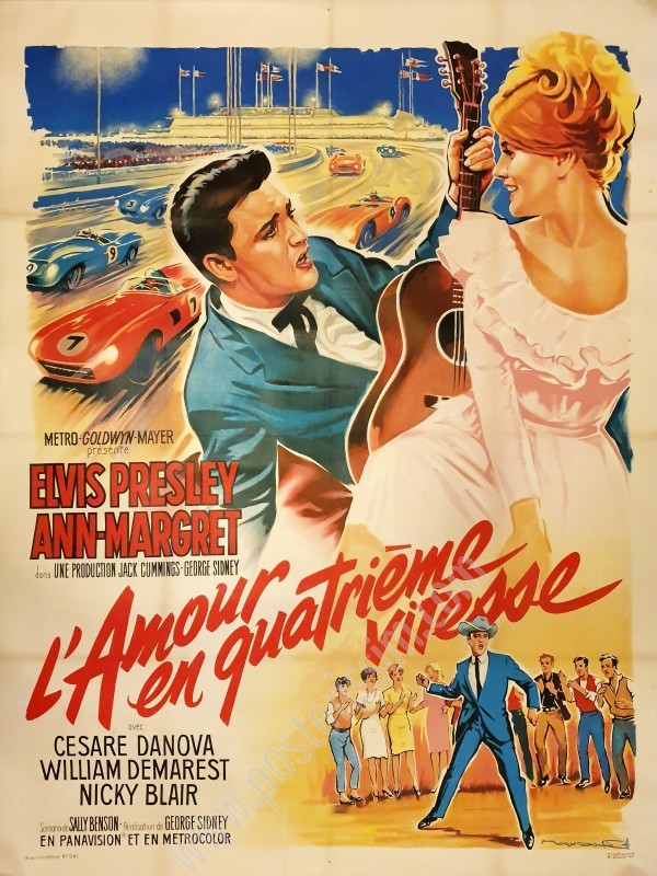 Affiche ancienne originale française du film L'Amour en quatrième vitesse-posterissim